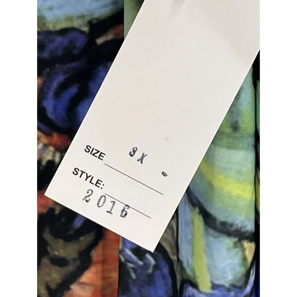 SOLE DIONE STUDIO Women's Bright Floral Print Round Neck 3/4 Sleeve Tunic NWT 3X - Picture 4 of 6
